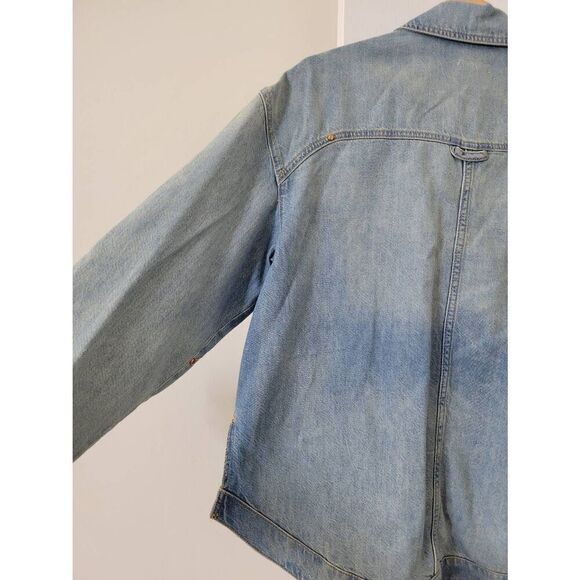Anthropologie Pilcro Slouchy Trucker Denim Jacket M NWOT - Picture 10 of 12